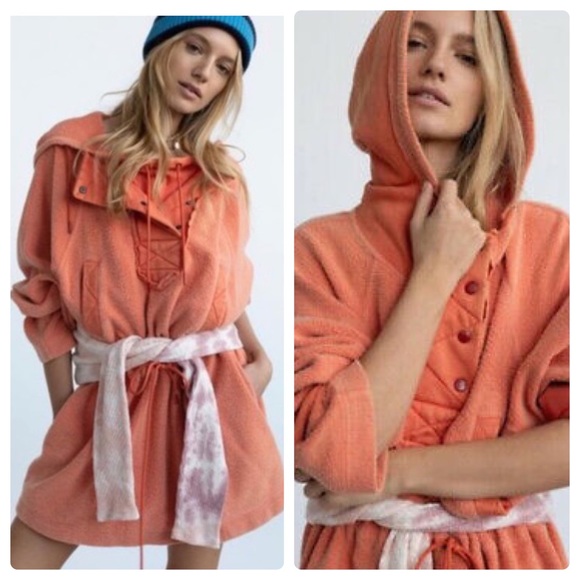 Free People Dresses & Skirts - Free people Sadie Surplus Sweater Fleece Dress 👗